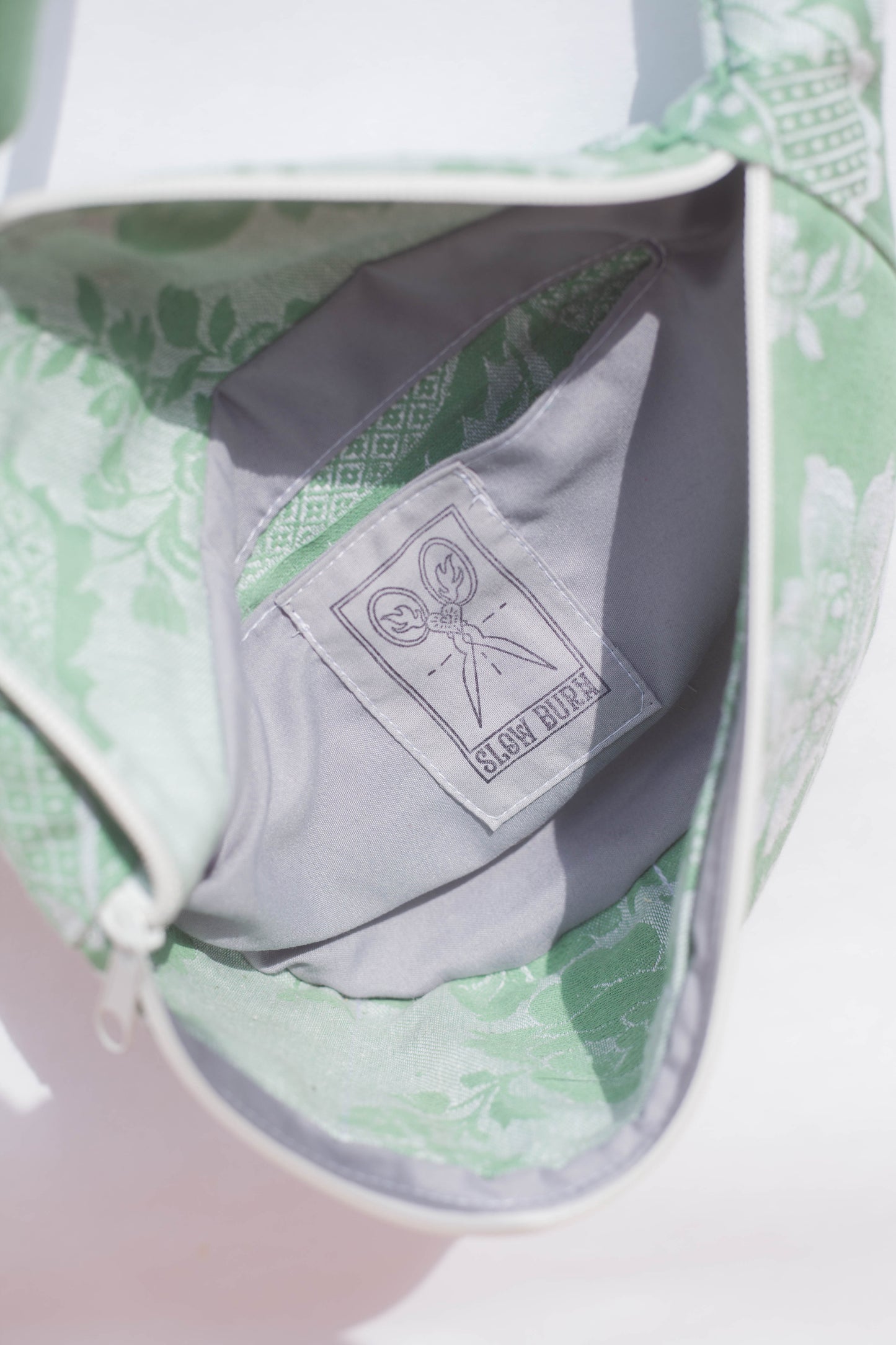 Sacoche banane jacquard vert