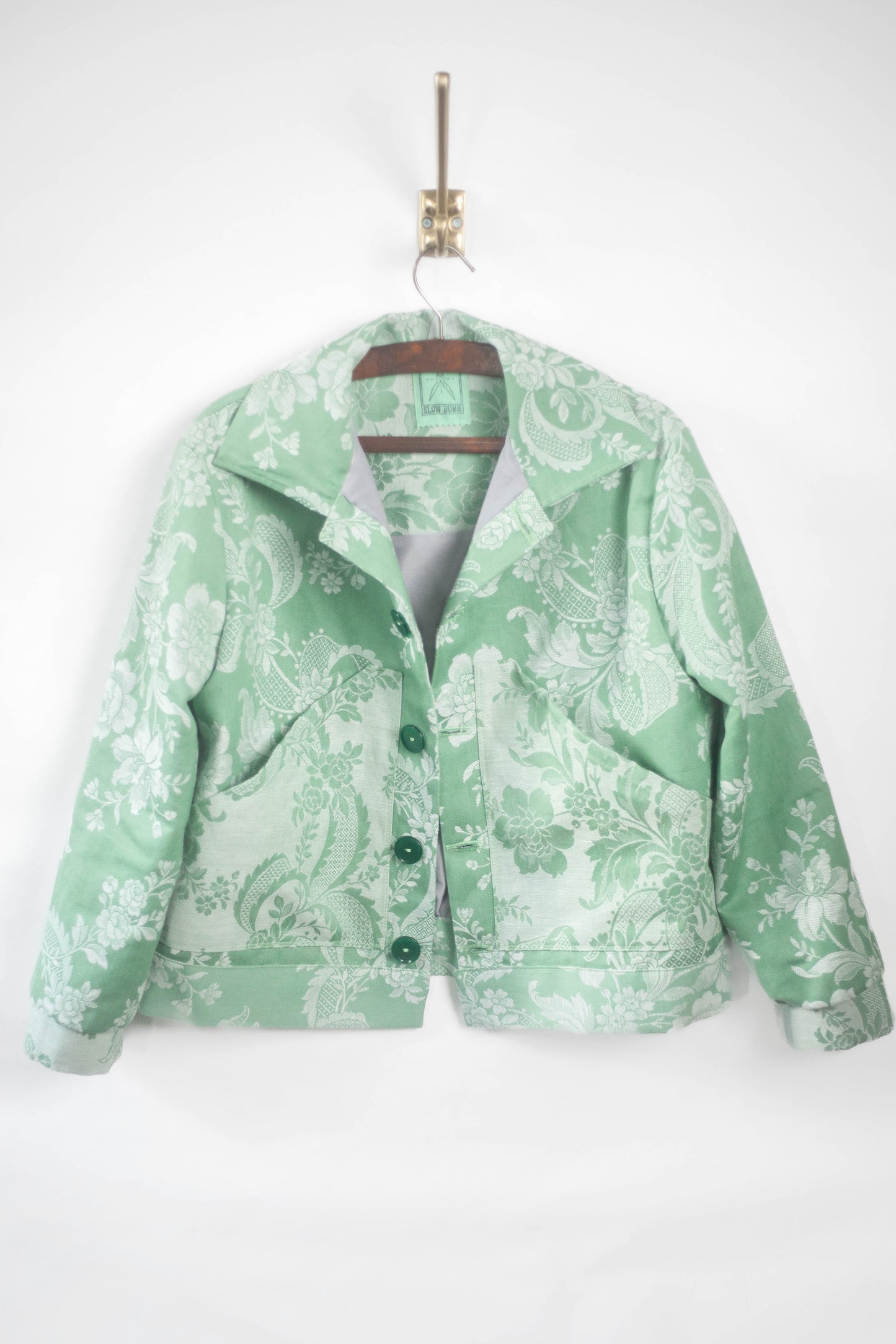 Veste Jacquard verte - L