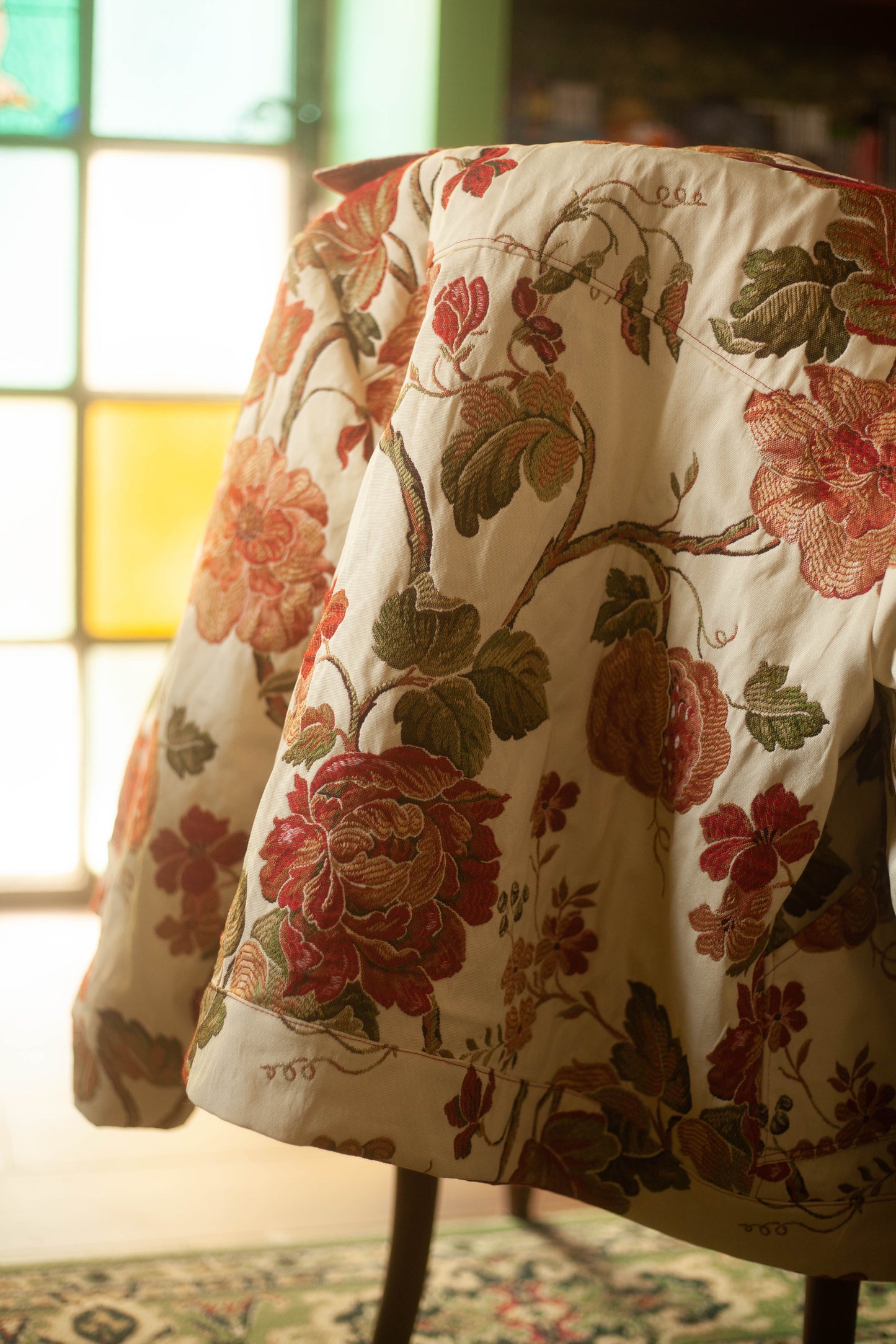 Veste tapisserie florale