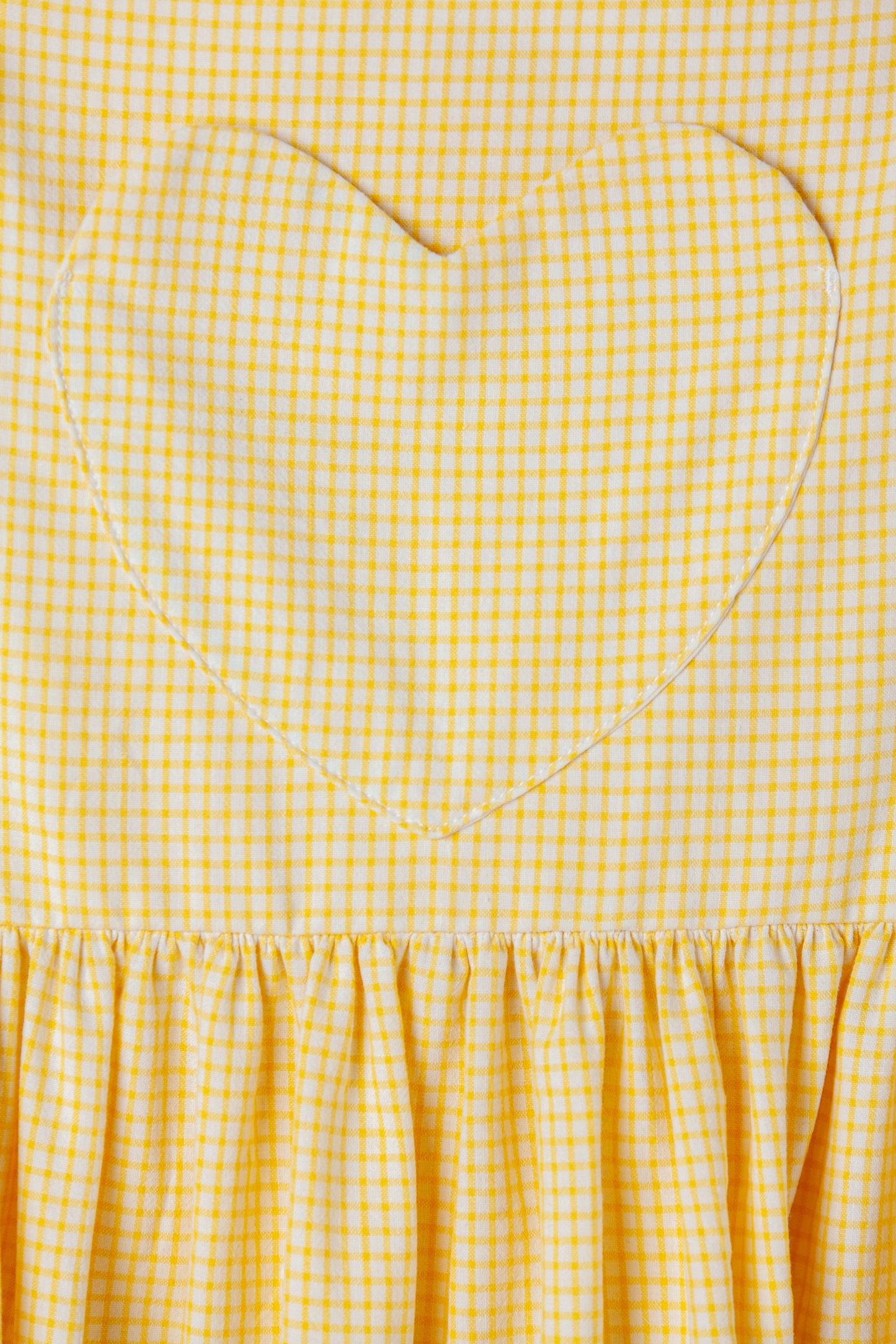 Robe en vichy jaune à bretelles ajustables TAILLE XL-XXL