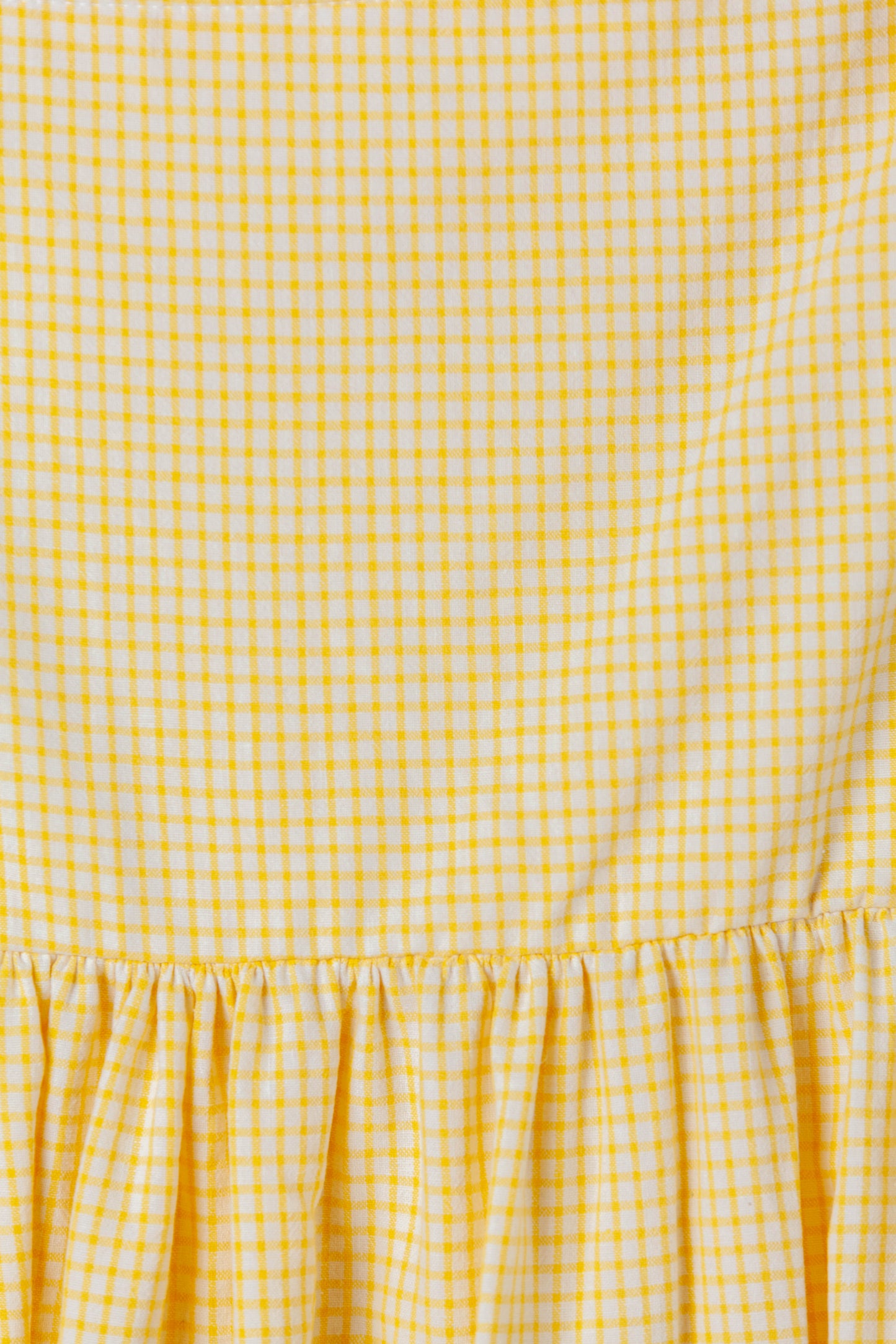 Robe en vichy jaune à bretelles ajustables TAILLE XL-XXL