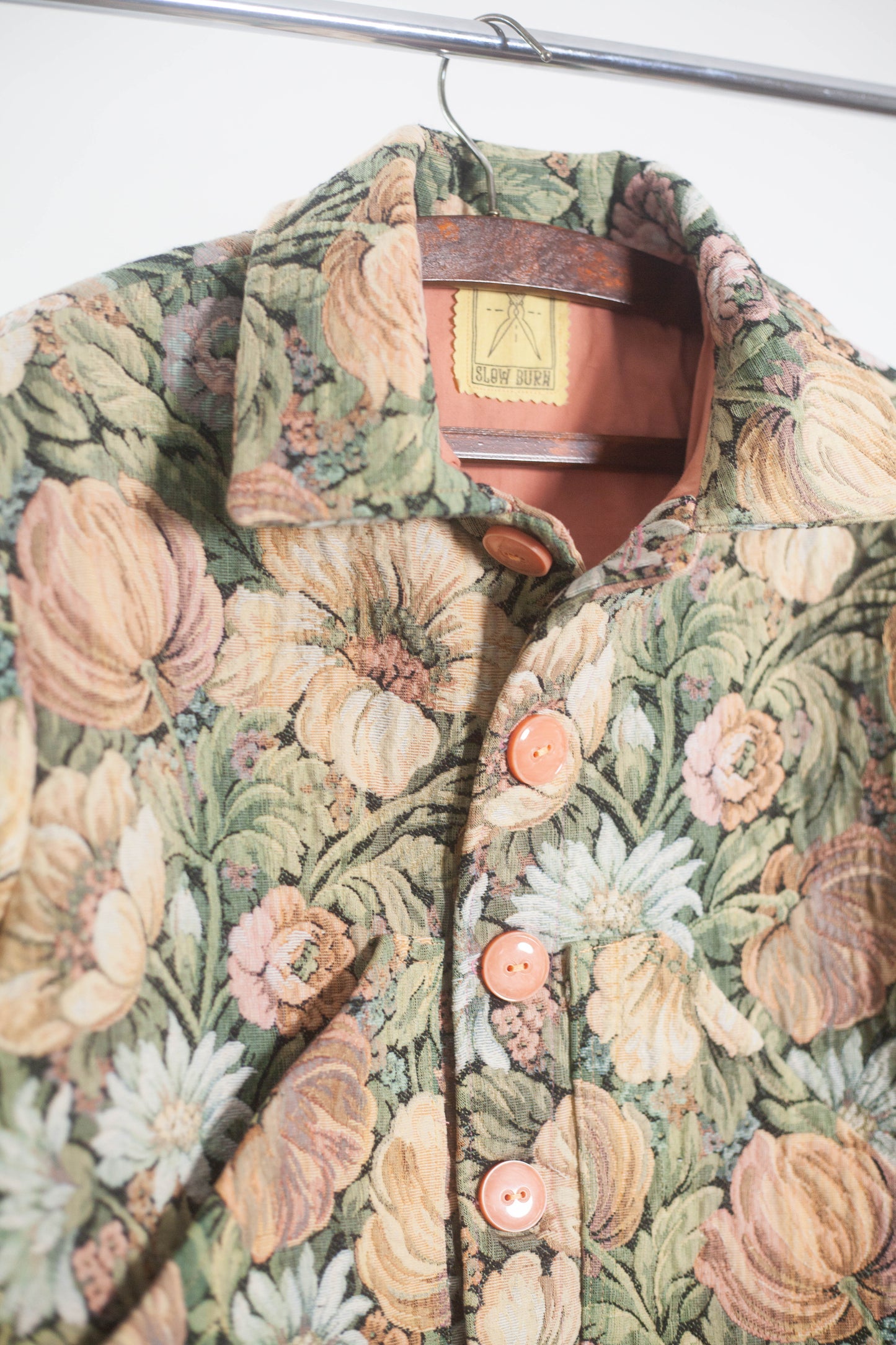 Veste tapisserie à fleurs L / XL