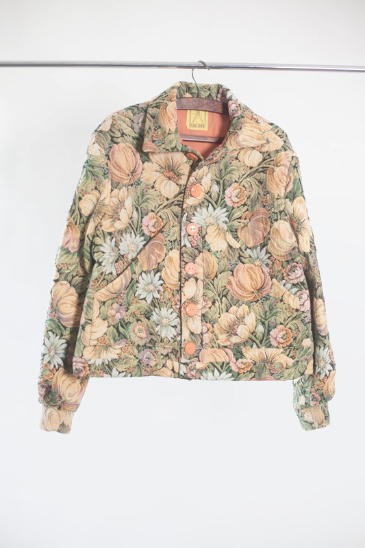 Veste tapisserie à fleurs L / XL