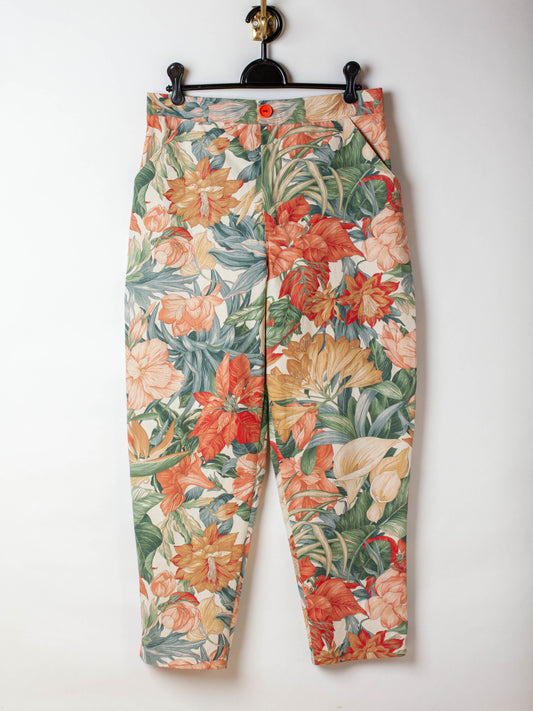 Pantalon à fleurs TAILLE L