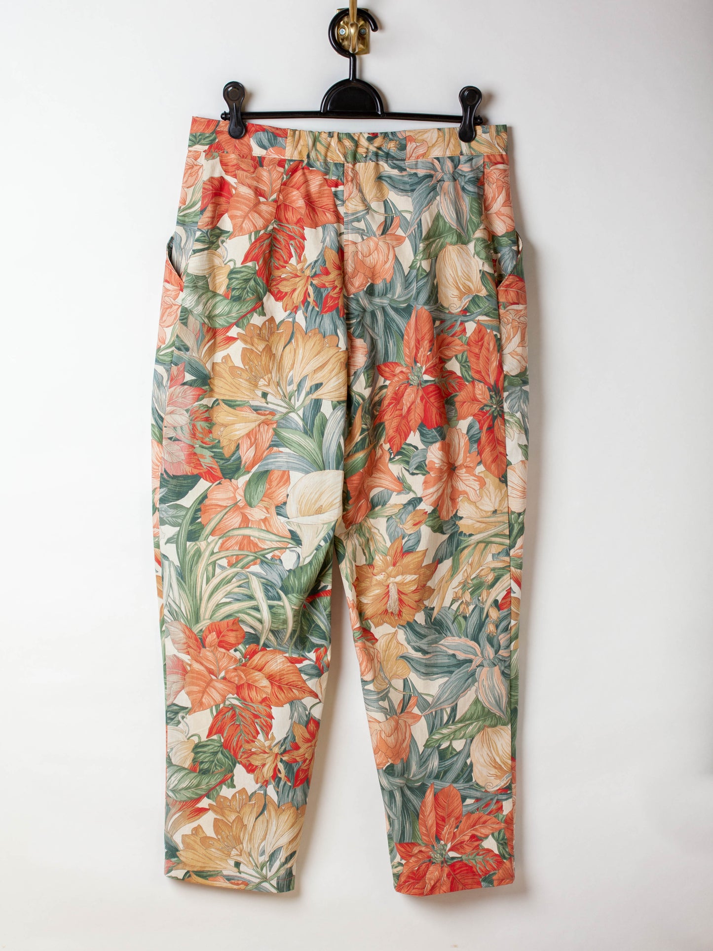 Pantalon à fleurs TAILLE L